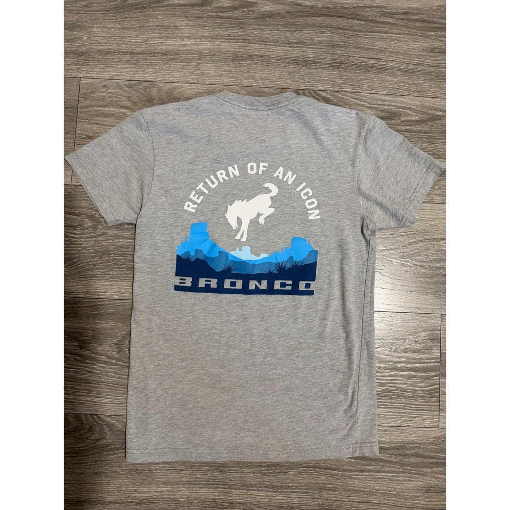 Ford‎ Bronco Adventure ORX Gray Graphic T-Shirt XS Return of an Icon Built Wild